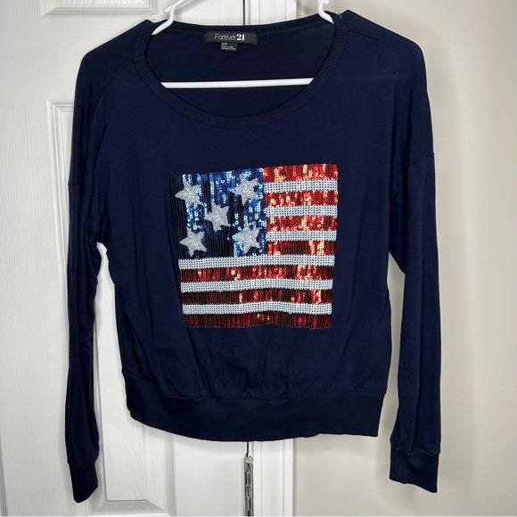 I LOVE AMERICA SHIRT WITH USA FLAG GOOD FOR HOLIDAY SPIRIT - Picture 1 of 2